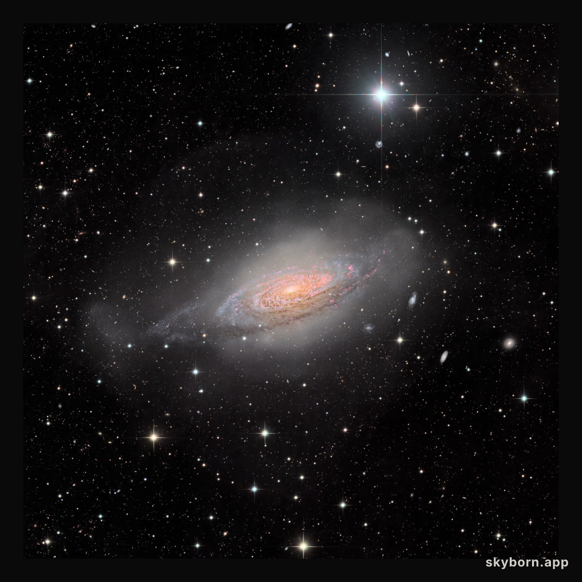 NGC 3521: Galaxy in a Bubble