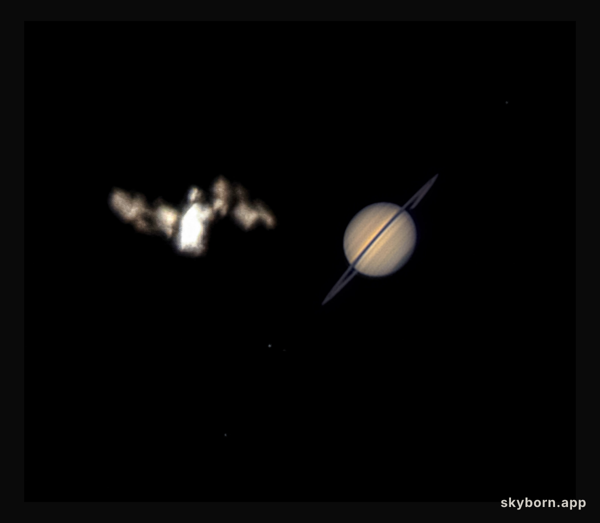 ISS Meets Saturn