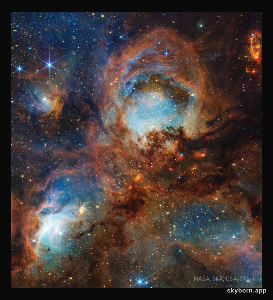 Cat's Paw Nebula from Webb Space Telescope