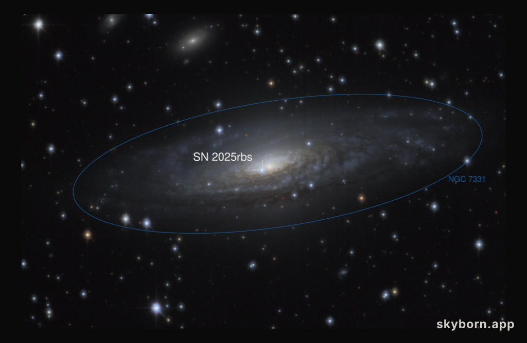 Supernova 2025rbs in NGC 7331