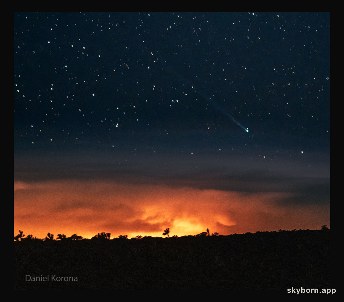 New Comet SWAN25B over Mexico