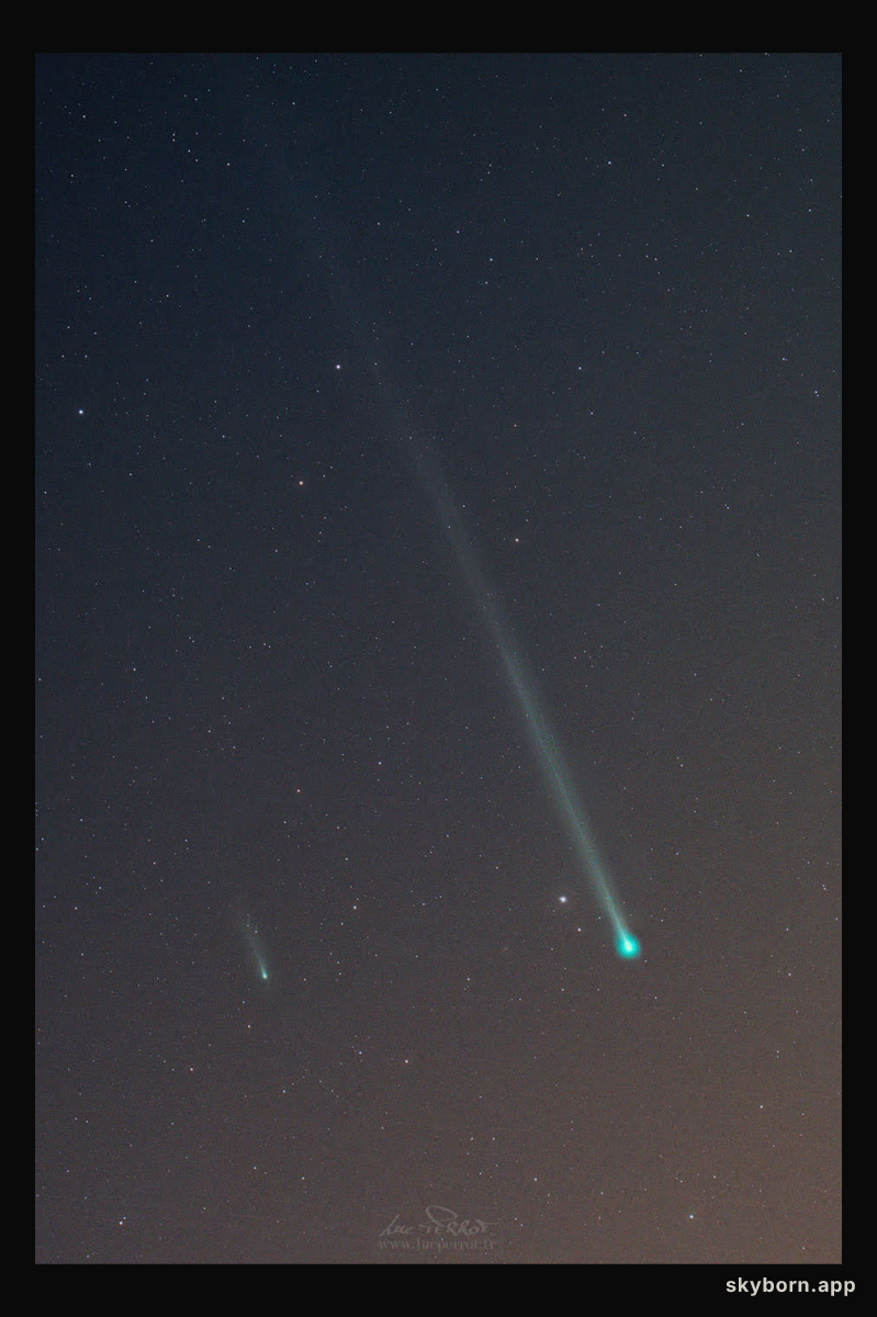 Two Camera Comets in One Sky