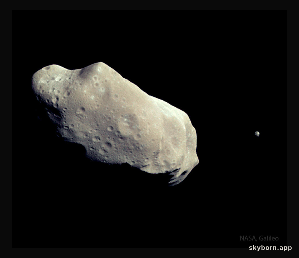 Ida and Dactyl: Asteroid and Moon