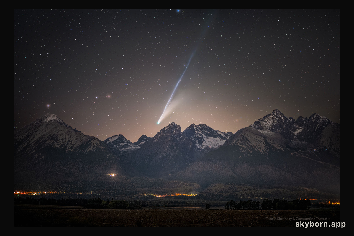 Comet Lemmon over the High Tatras