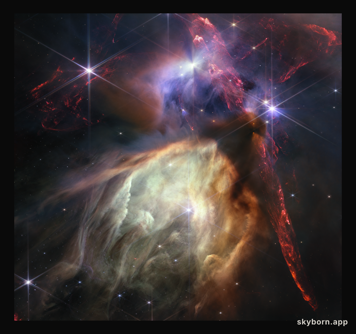 Webb's Rho Ophiuchi