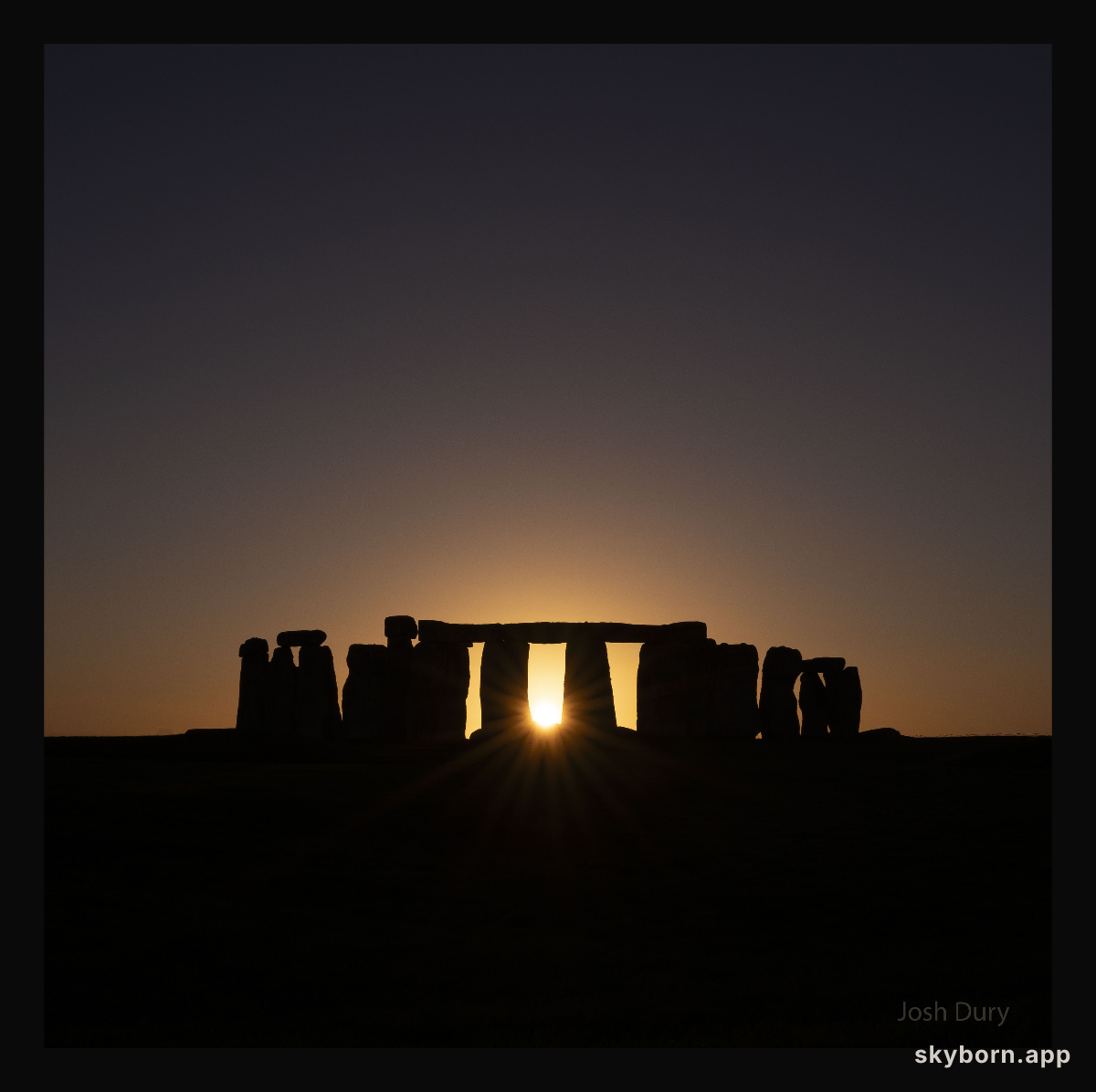 Sunset Solstice over Stonehenge
