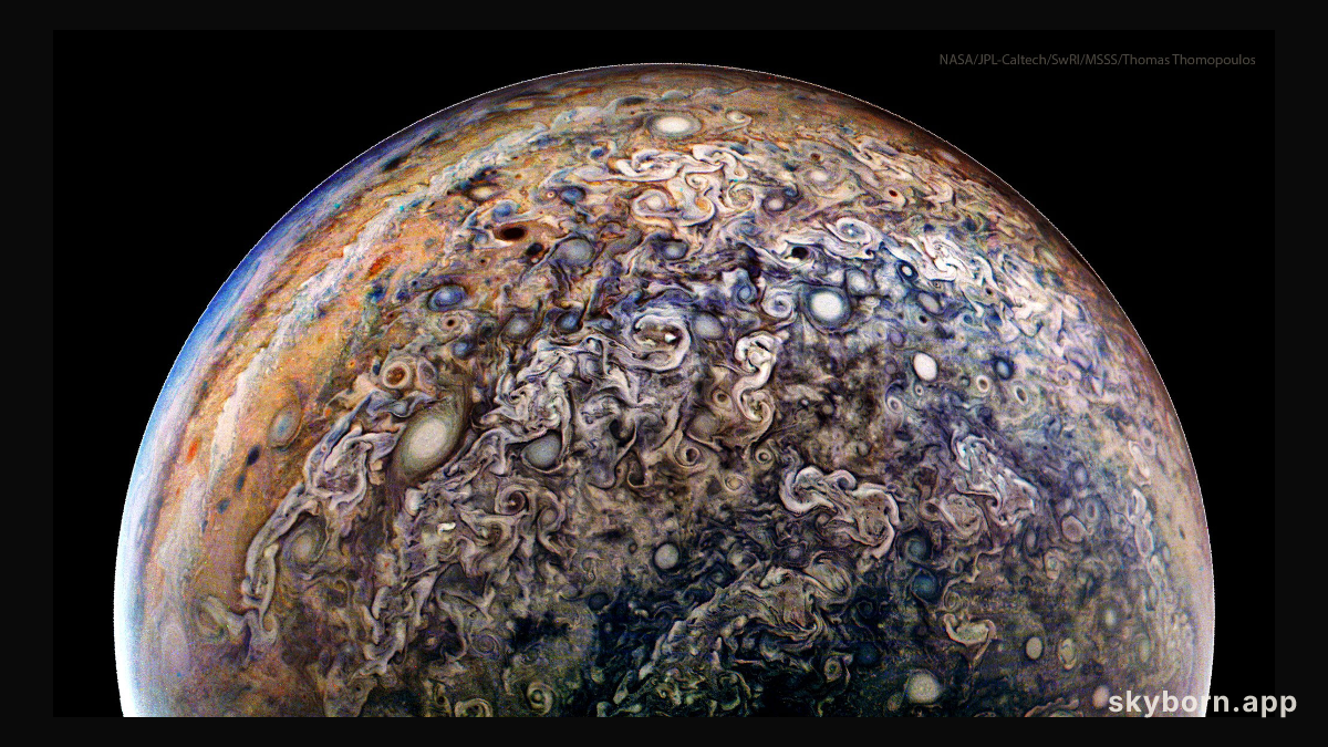 Jupiter's Clouds in High Definition from Juno