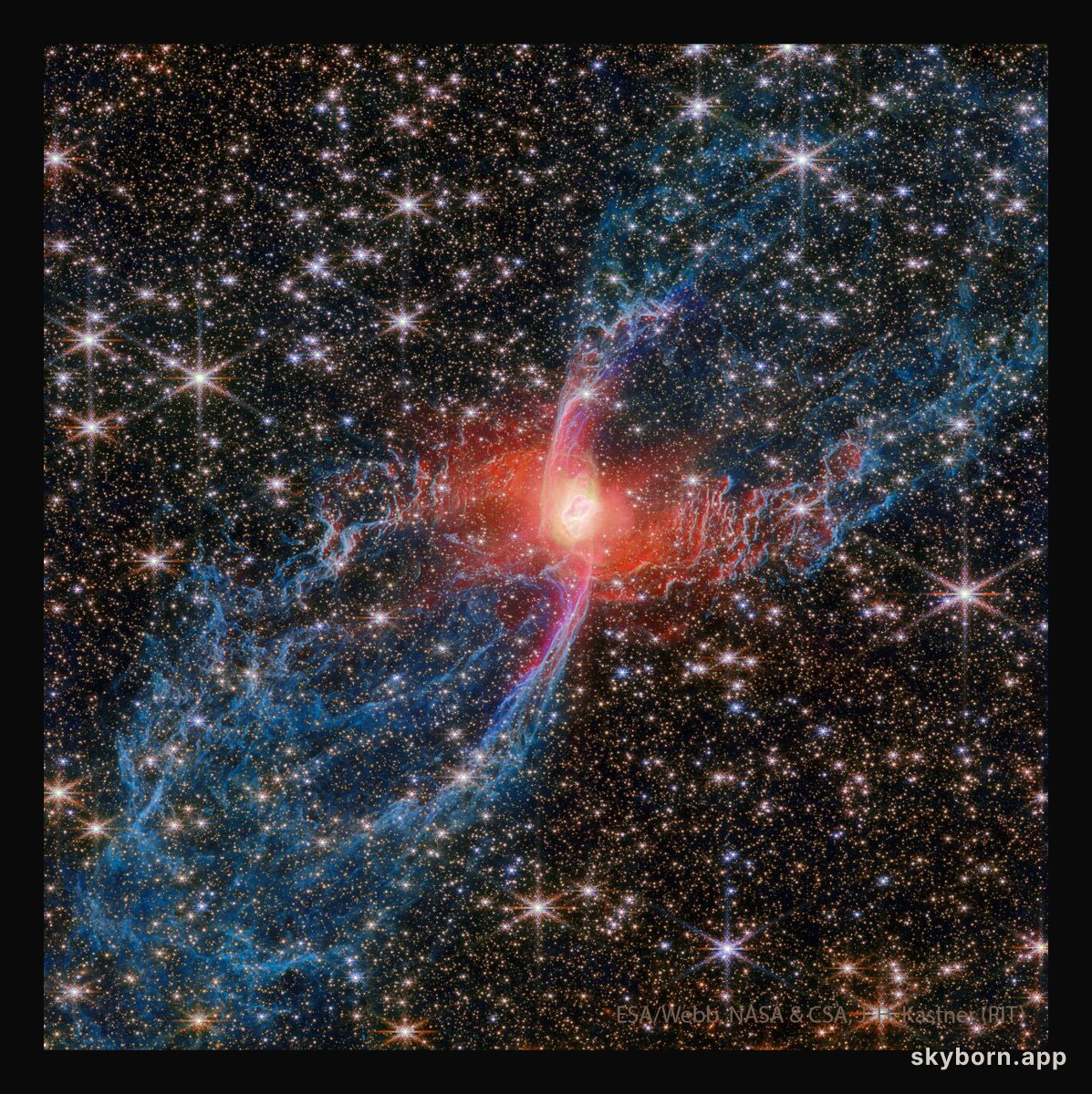 Red Spider Planetary Nebula from Webb