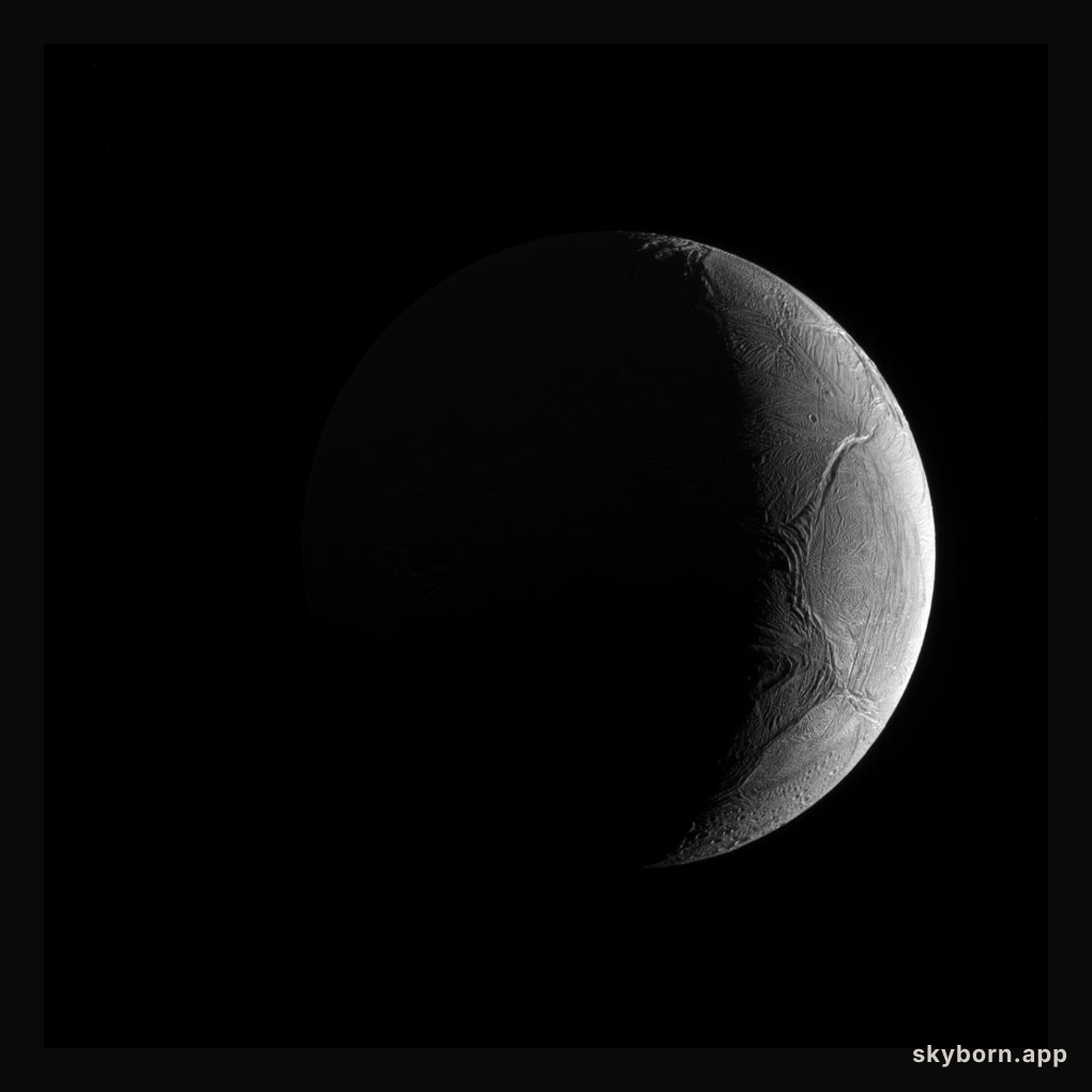 Crescent Enceladus