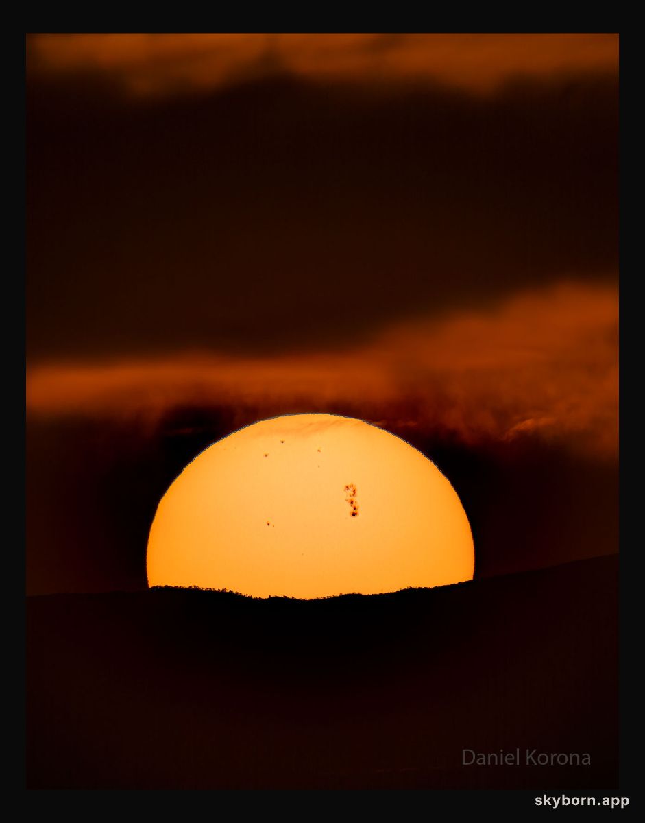 Active Sunspot Region 4366 Crosses the Sun