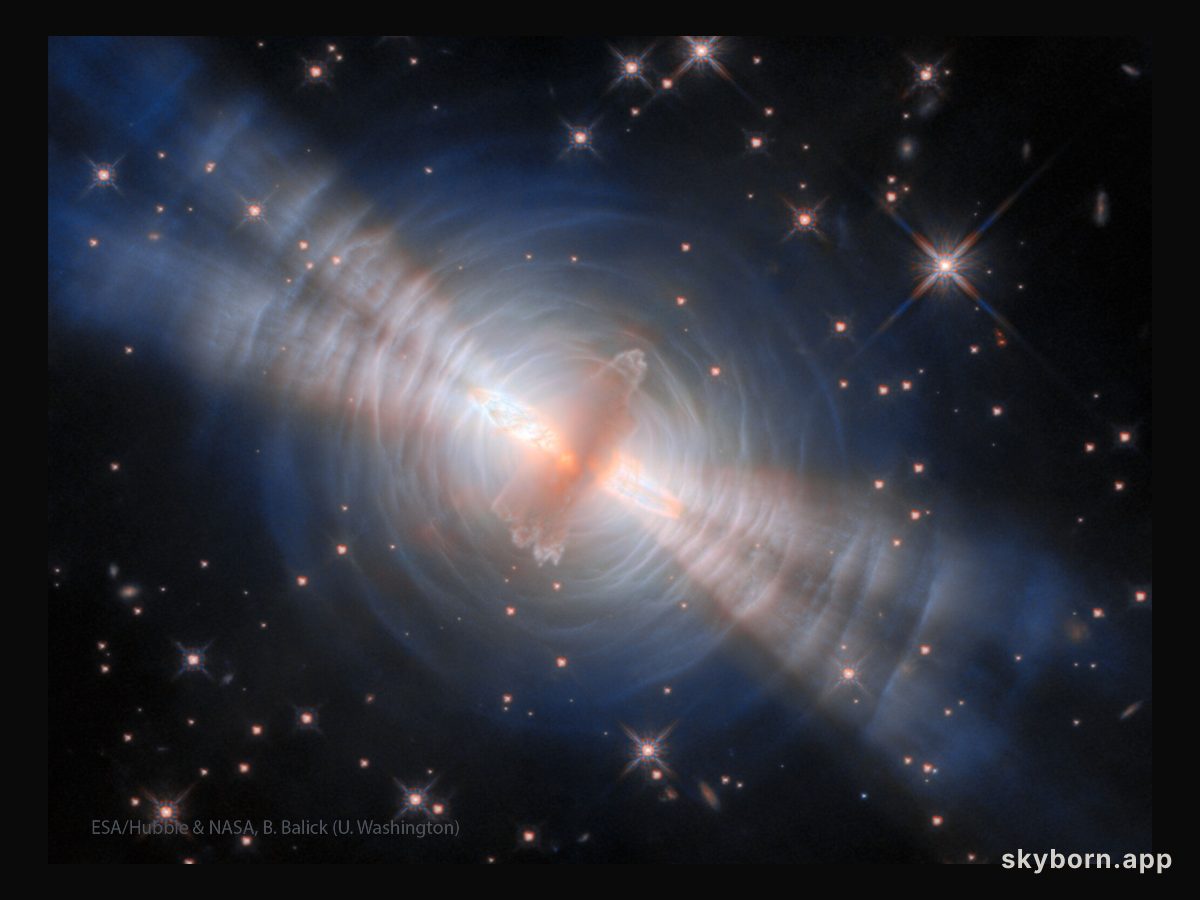 The Egg Nebula from the Hubble Telescope