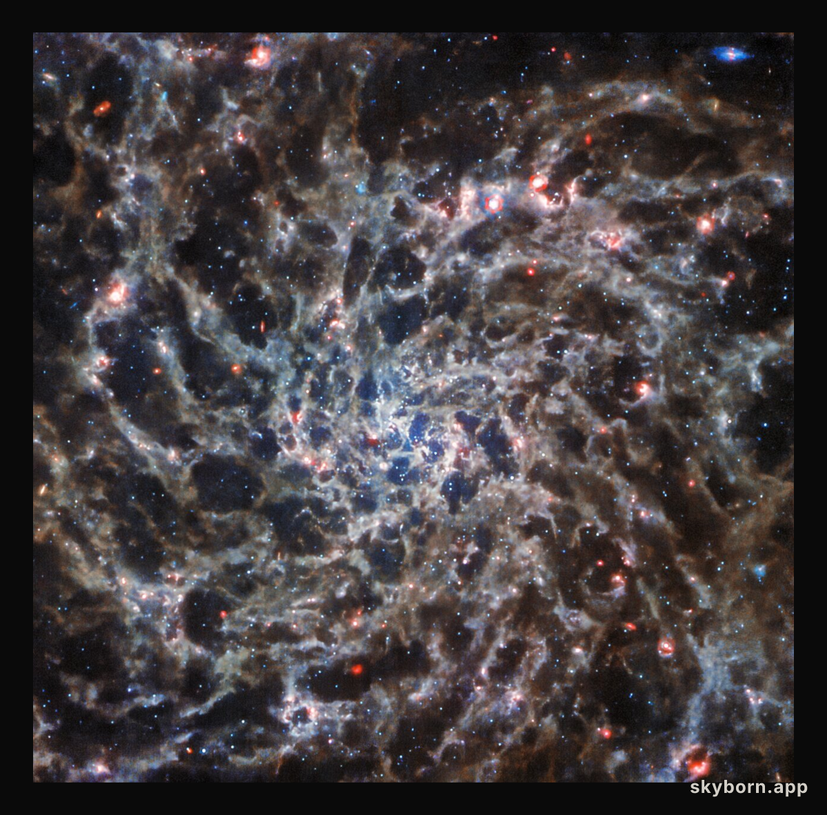 Webb and Hubble: IC 5332