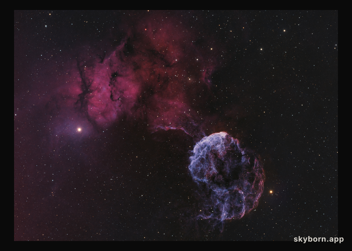 Sharpless 249 and the Jellyfish Nebula