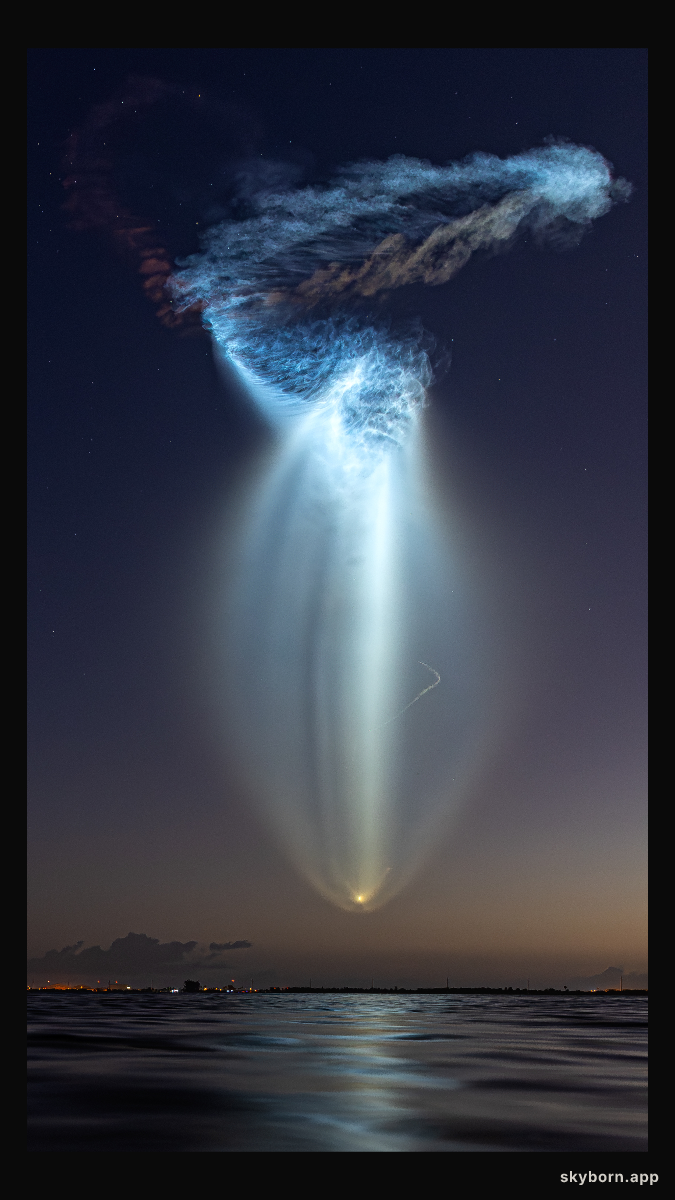 Launch Plume: SpaceX Jellyfish