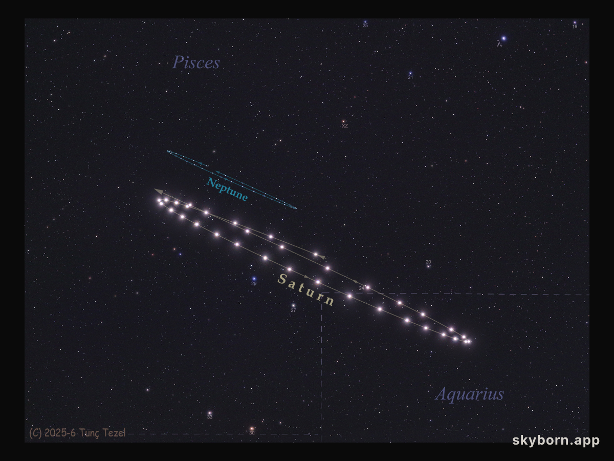 The Retrograde Dance of Saturn and Neptune