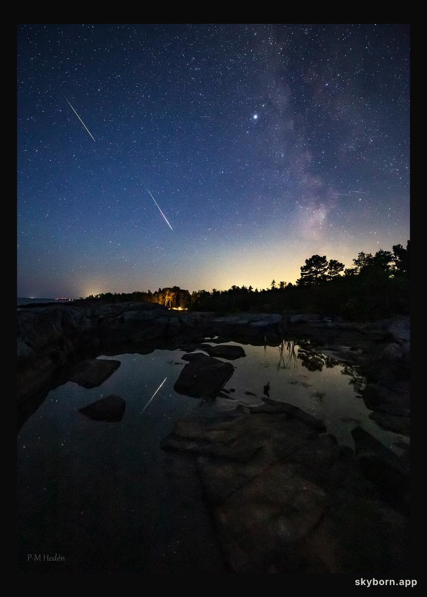 Bright Perseids from Sweden
