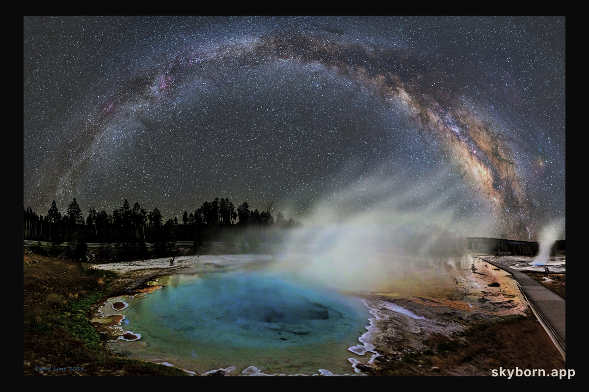 Milky Way over Yellowstone