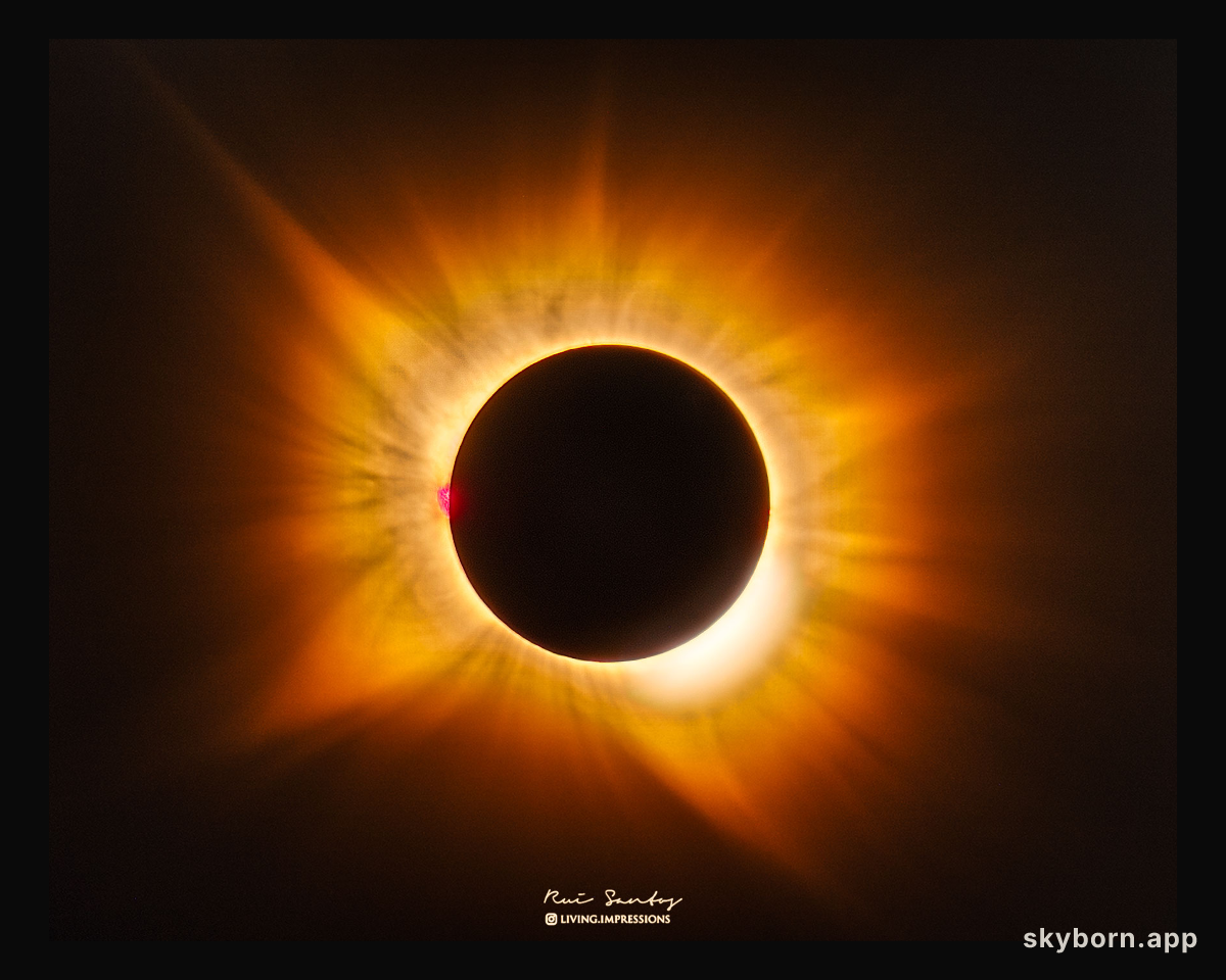 A Golden Corona Eclipse