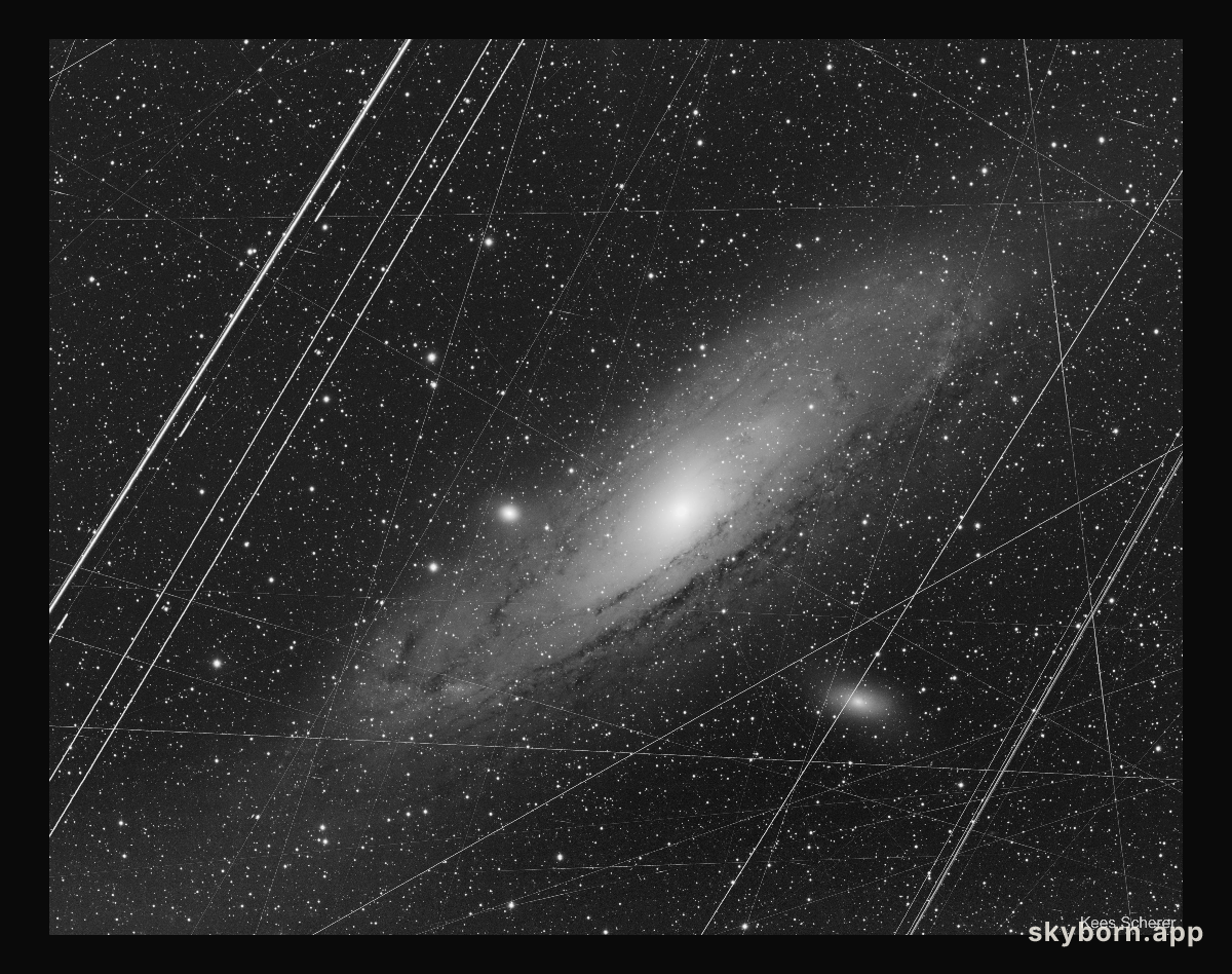 Andromeda before Photoshop