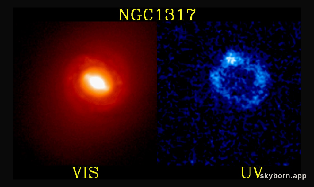 Starburst Ring in Galaxy NGC 1317 Credit: