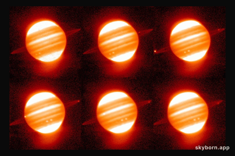 Running Red Rings Around Jupiter Credit: