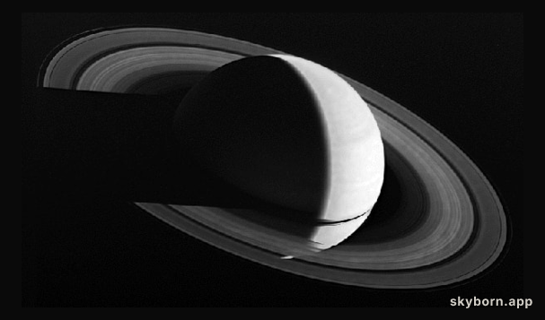 Looking Down on Saturn