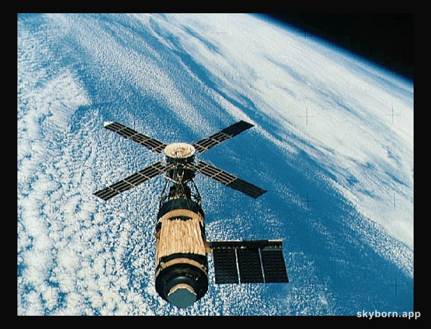 Skylab Over Earth