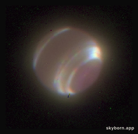 Neptune through Adaptive Optics