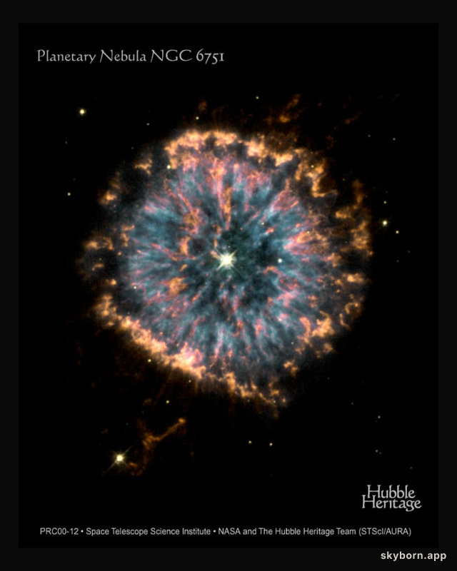 Celebrating Hubble With NGC 6751