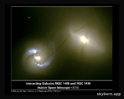 NGC 1410/1409: Intergalactic Pipeline