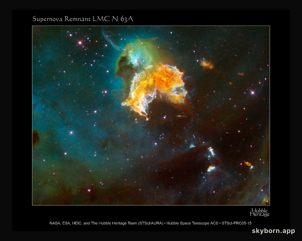 Rampaging Supernova Remnant N63A