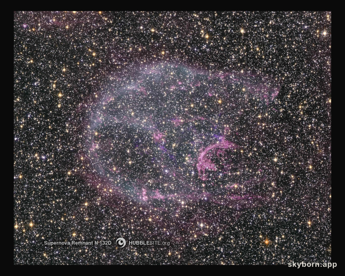 Supernova Remnant N132D in Optical and X Rays
