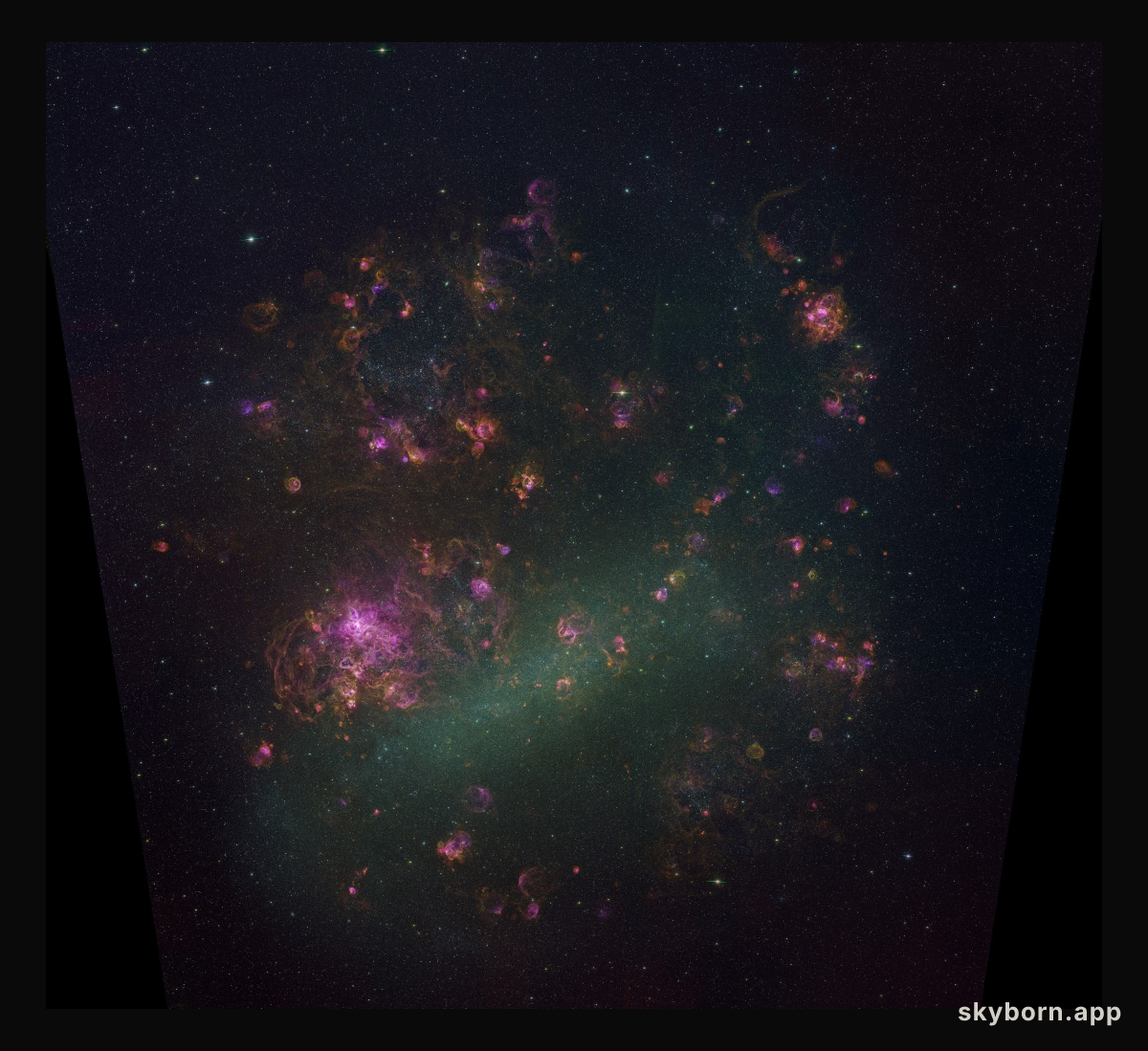 The LMC Galaxy in Glowing Gas