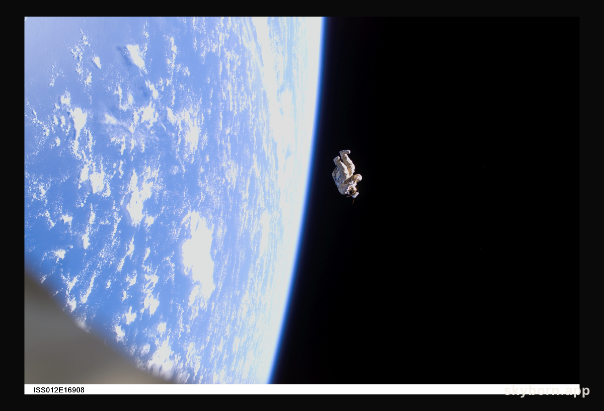 SuitSat-1: A Spacesuit Floats Free