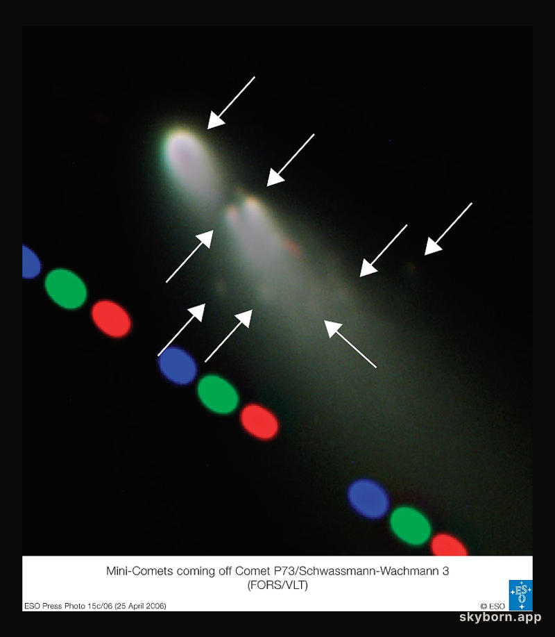 Crumbling Comet Schwassmann-Wachmann 3 Approaches
