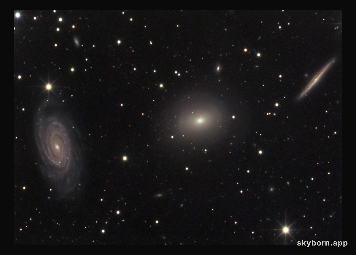 Three Galaxies in Draco