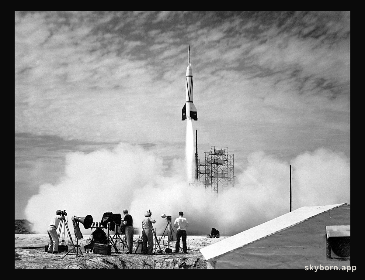 The First Rocket Launch from Cape Canaveral