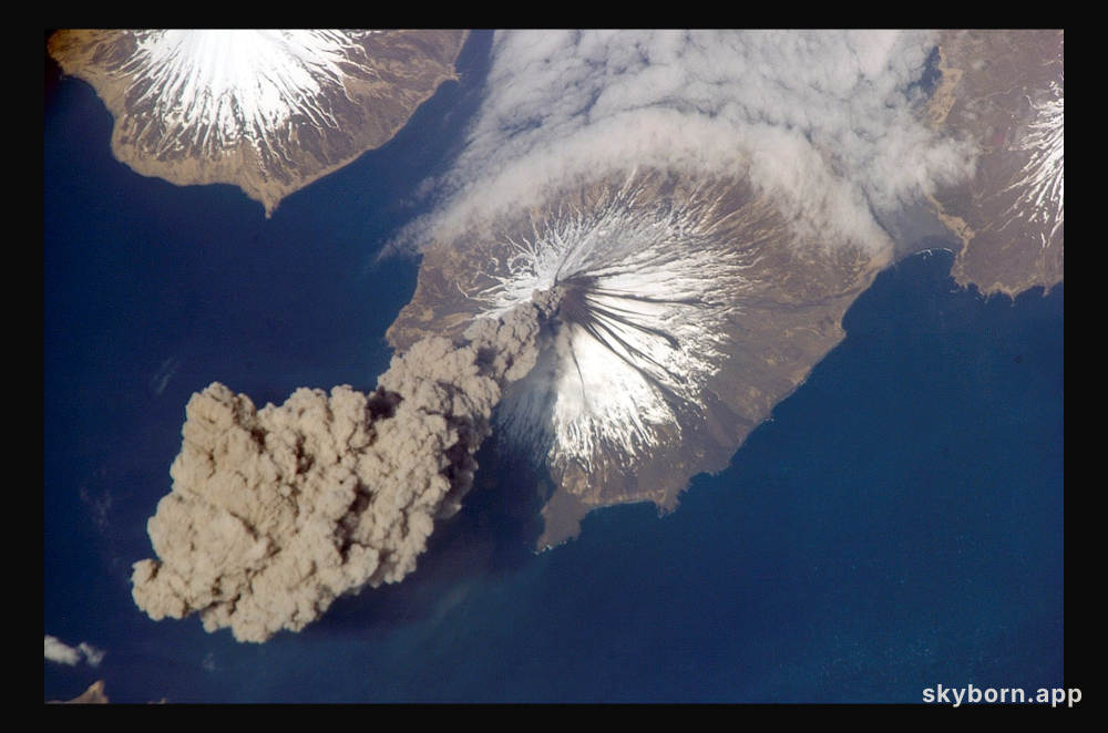 An Alaskan Volcano Erupts