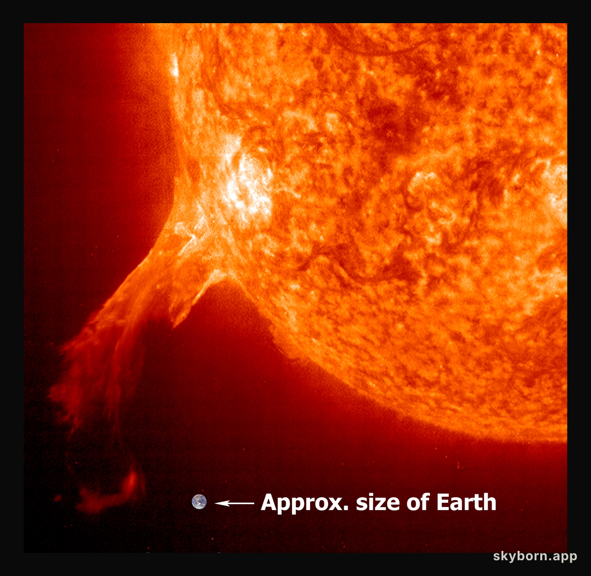 An Erupting Solar Prominence from SOHO