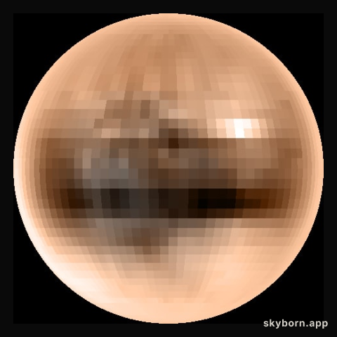 Pluto in True Color