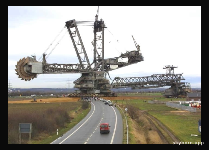 A Bucket-Wheel Excavator on Earth
