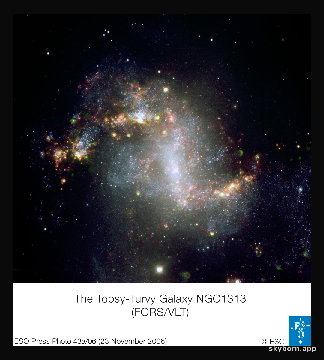 Unusual Starburst Galaxy NGC 1313