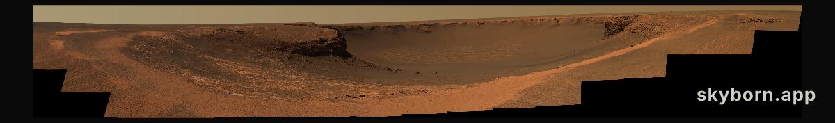 Victoria Crater on Mars