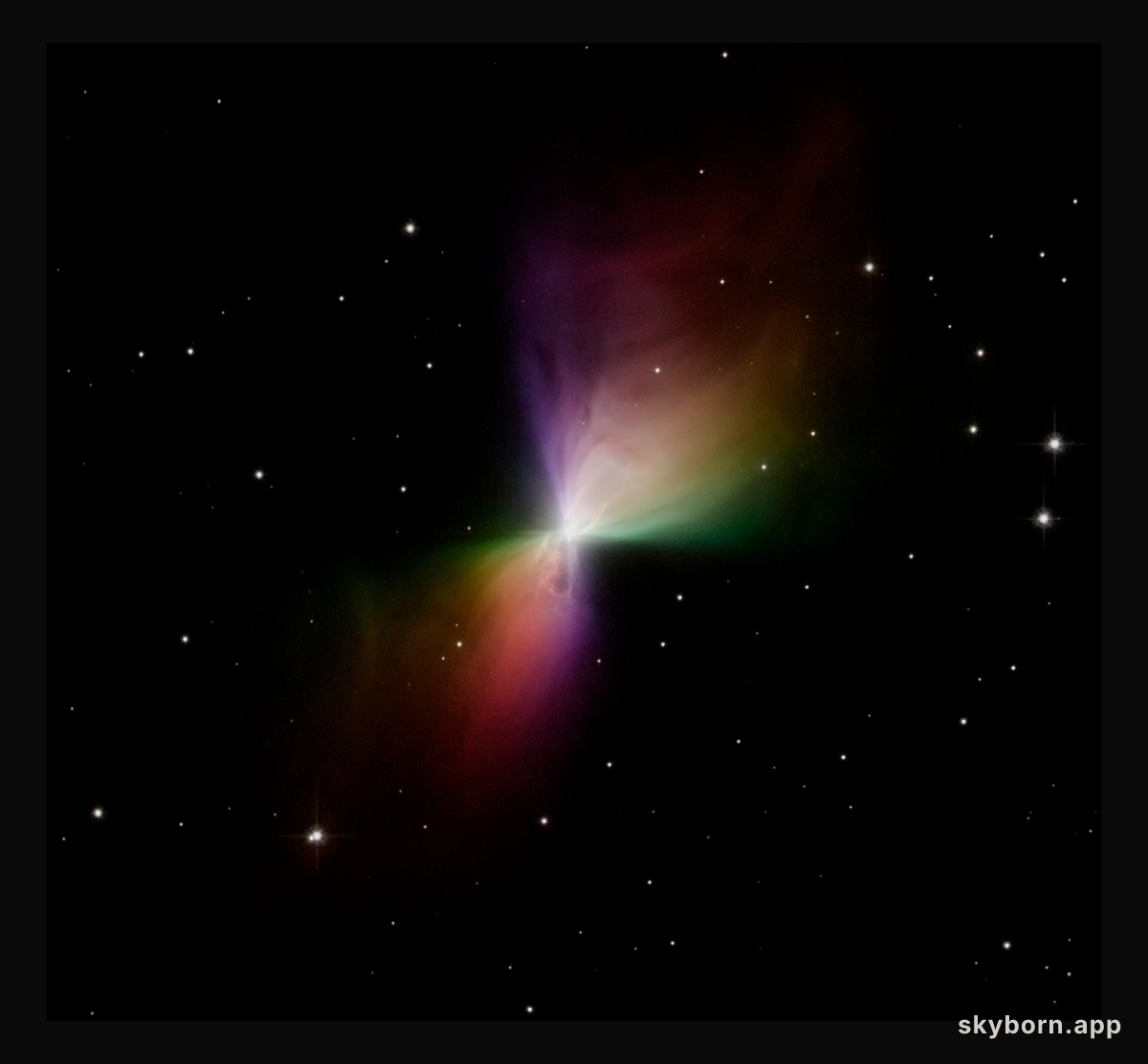 A Beautiful Boomerang Nebula