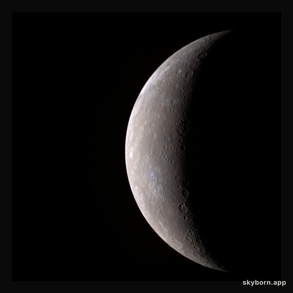 Crescent Mercury in Color