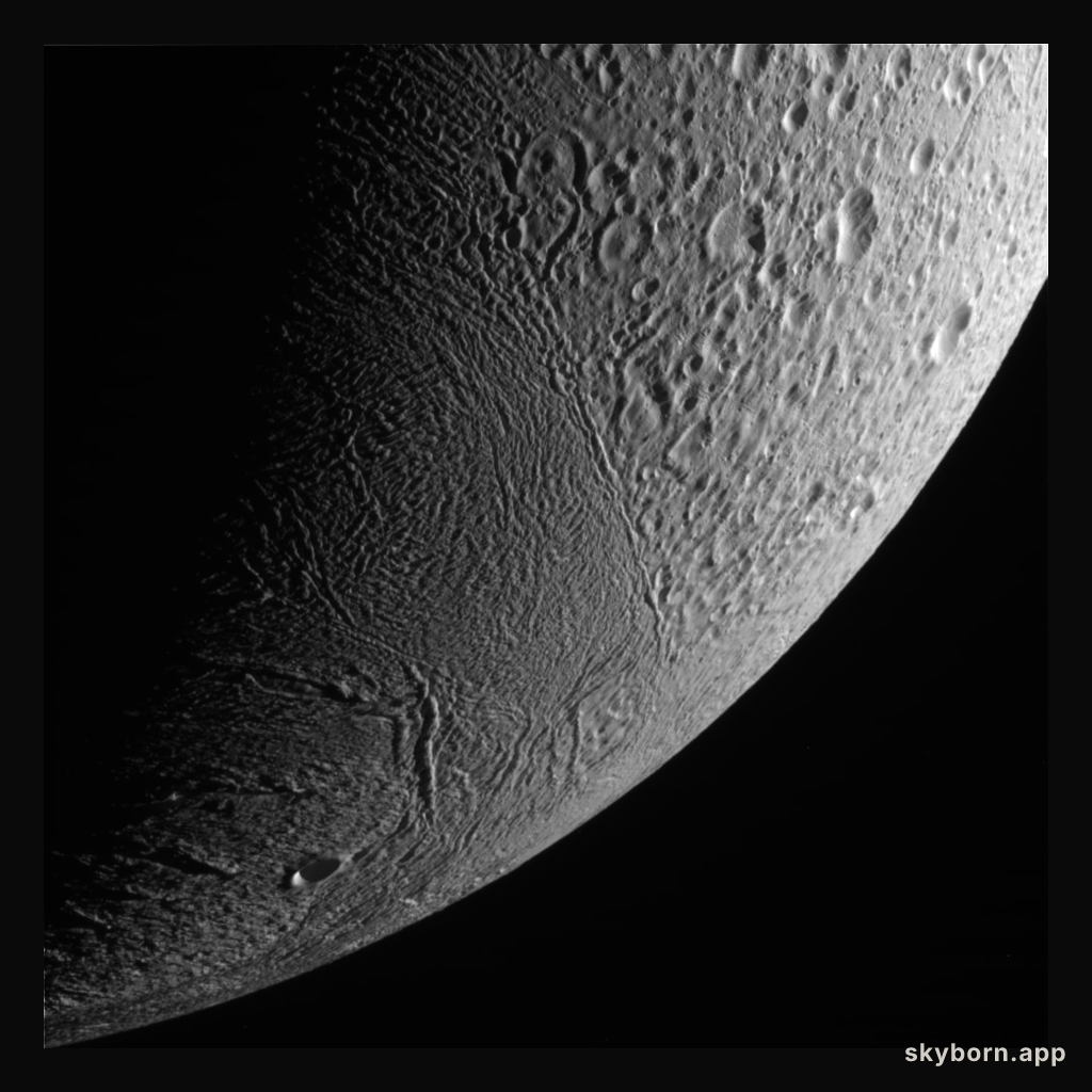Thirty Thousand Kilometers Above Enceladus