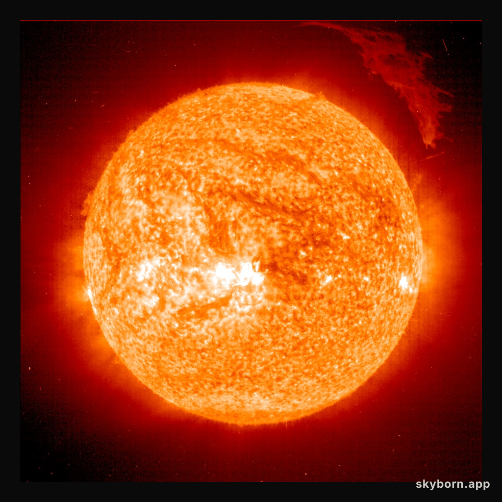 A Prominent Solar Prominence from SOHO