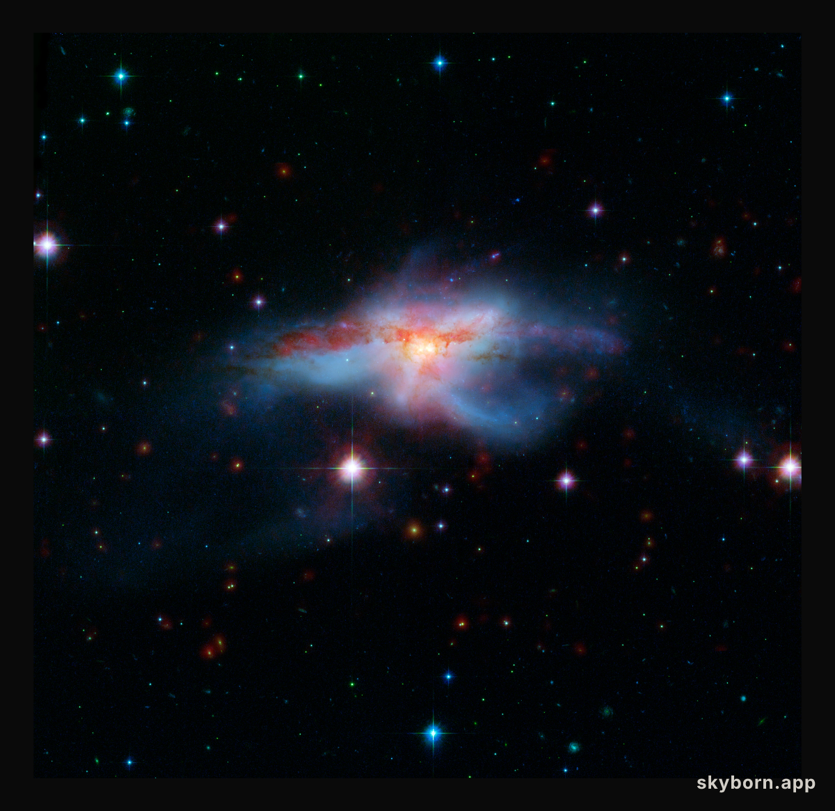 NGC 6240: Merging Galaxies