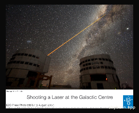 A Laser Strike at the Galactic Center