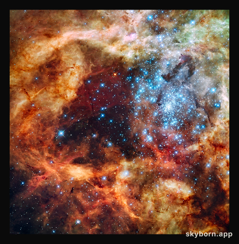 Star Cluster R136 Bursts Out